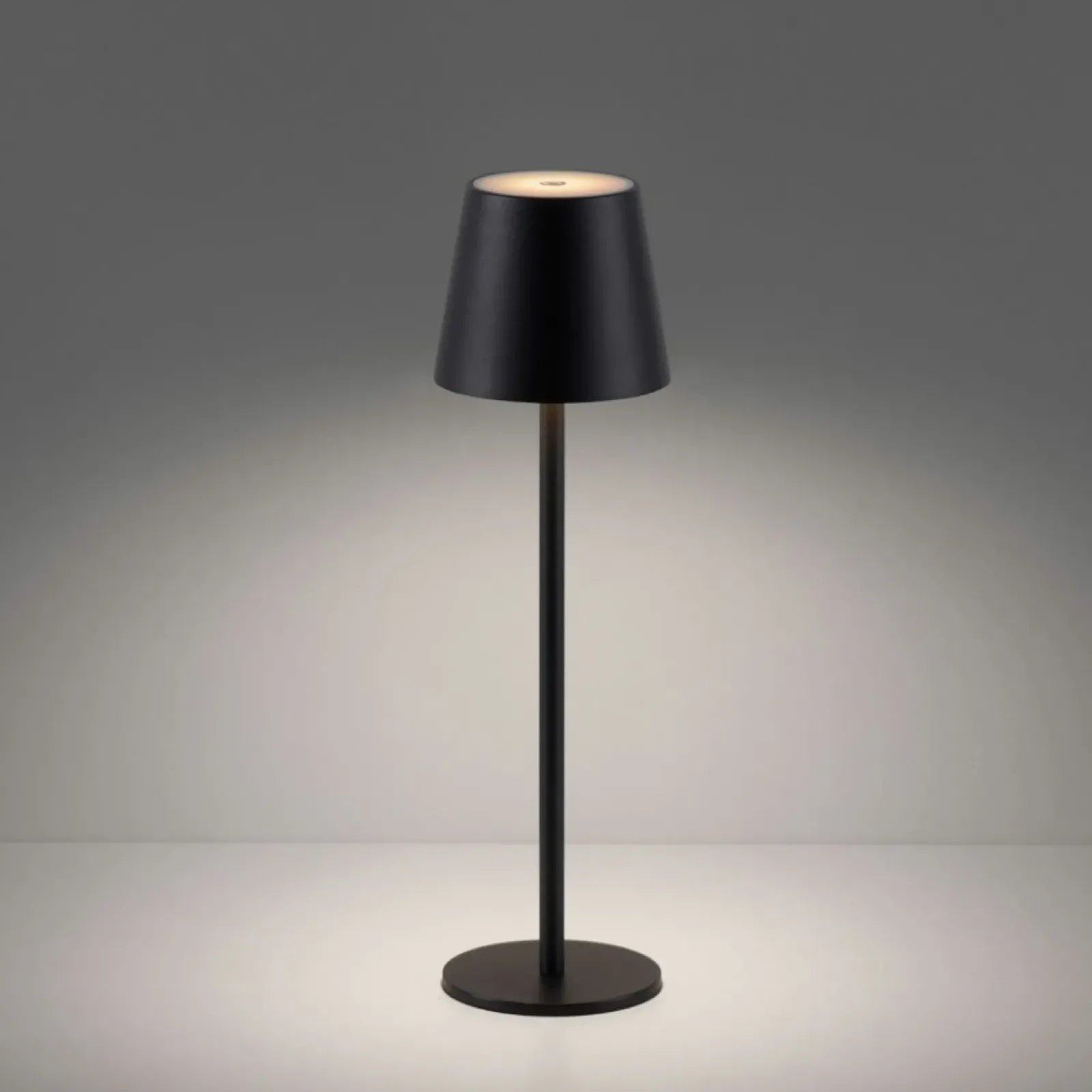 Sklep Kaja Klasyczna, czarna lampka stołowa LED 19250-18 EURIA | Kaja Oświetlenie* Lampki Biurkowe|Lampy Led
