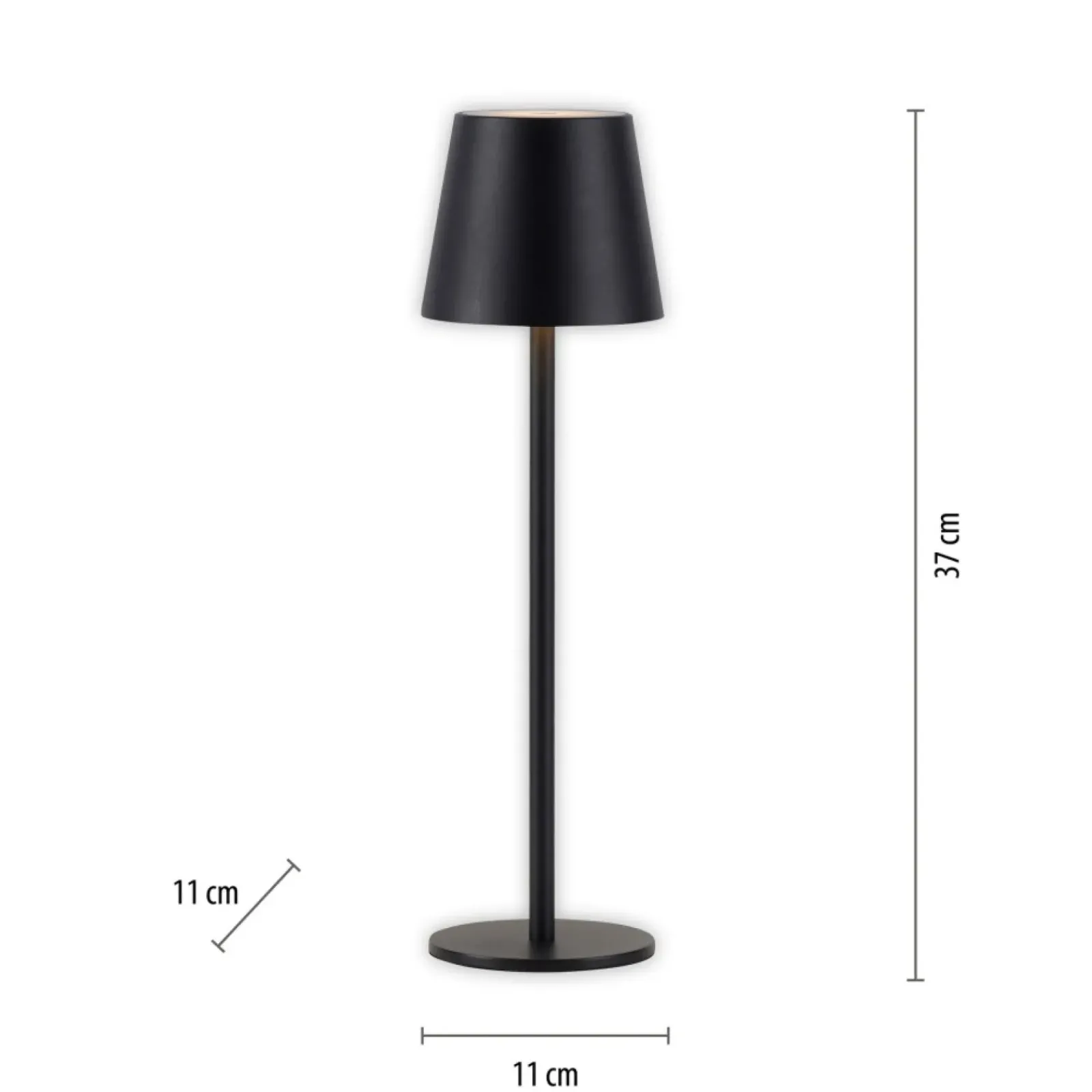 Sklep Kaja Klasyczna, czarna lampka stołowa LED 19250-18 EURIA | Kaja Oświetlenie* Lampki Biurkowe|Lampy Led