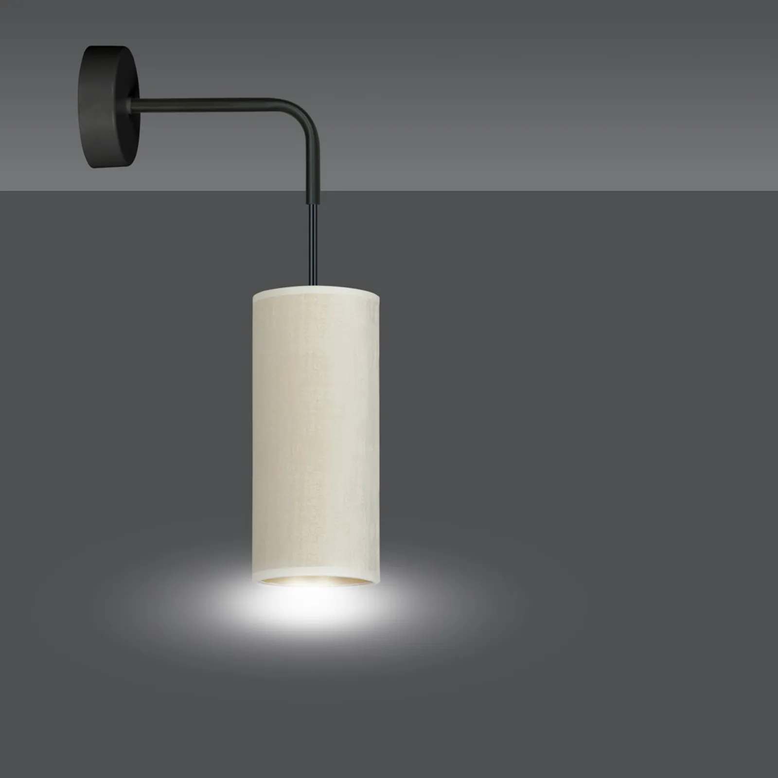 Sklep Kaja Klasyczna lampa ścienna do przytulnej sypialni 1059/K1 BENTE | Kaja* Kinkiety Tradycyjne