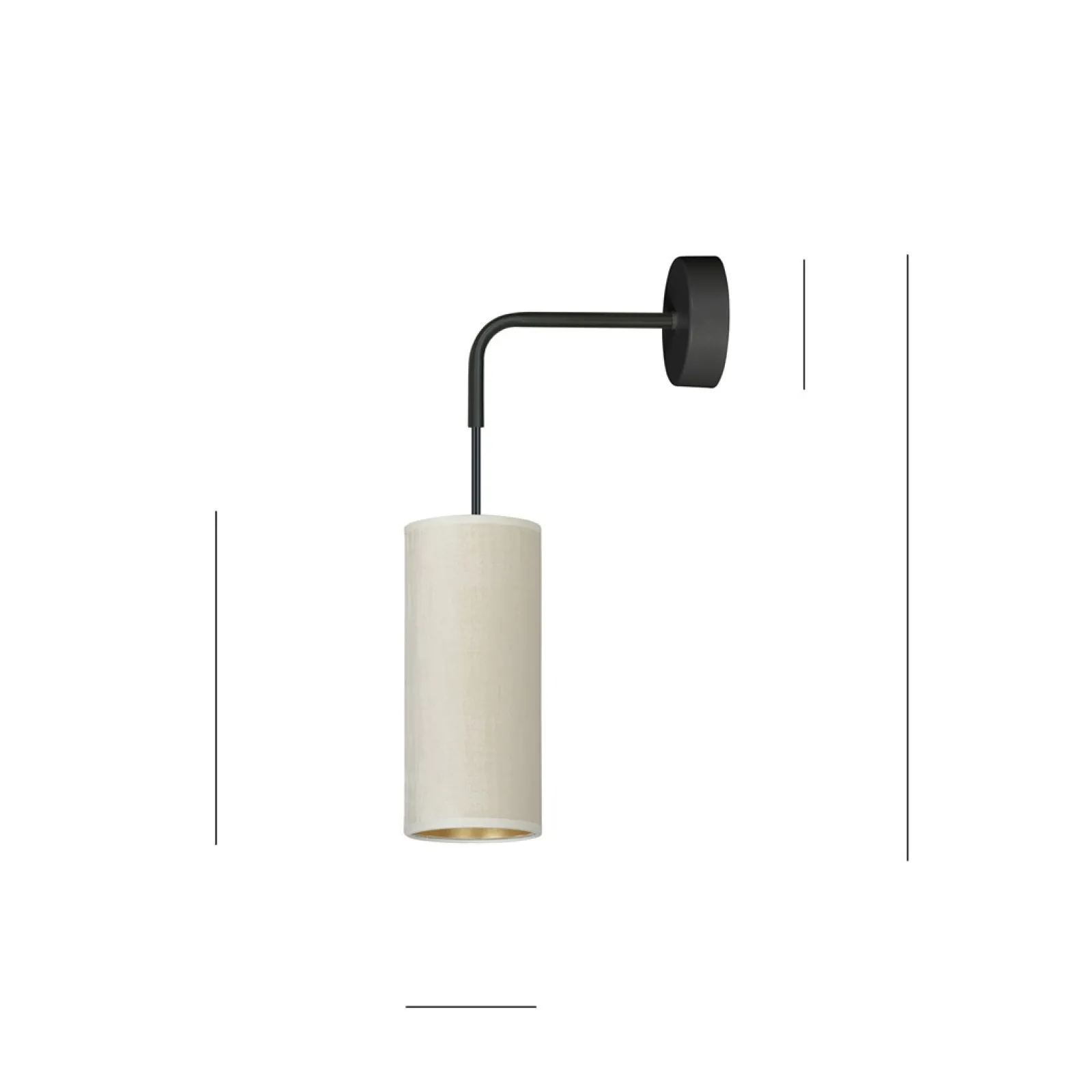 Sklep Kaja Klasyczna lampa ścienna do przytulnej sypialni 1059/K1 BENTE | Kaja* Kinkiety Tradycyjne
