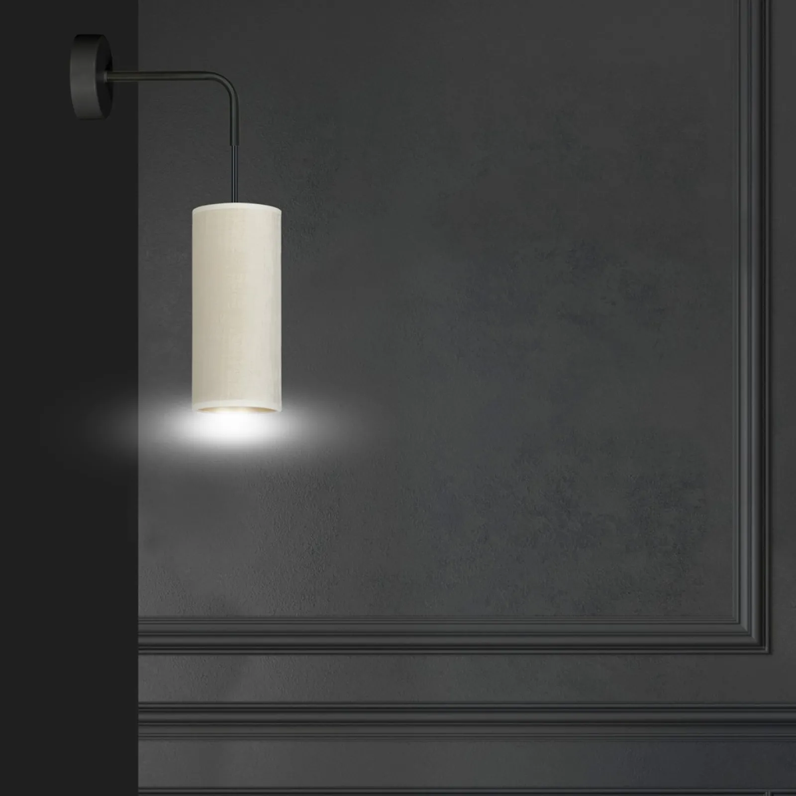 Sklep Kaja Klasyczna lampa ścienna do przytulnej sypialni 1059/K1 BENTE | Kaja* Kinkiety Tradycyjne