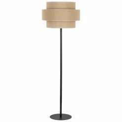 Sklep Kaja Klasyczna lampa podłogowa w stylu eco TK 5405 CALISTO JUTA | Kaja* Lampy Podłogowe Z Abażurem|Tradycyjne Lampy Podłogowe