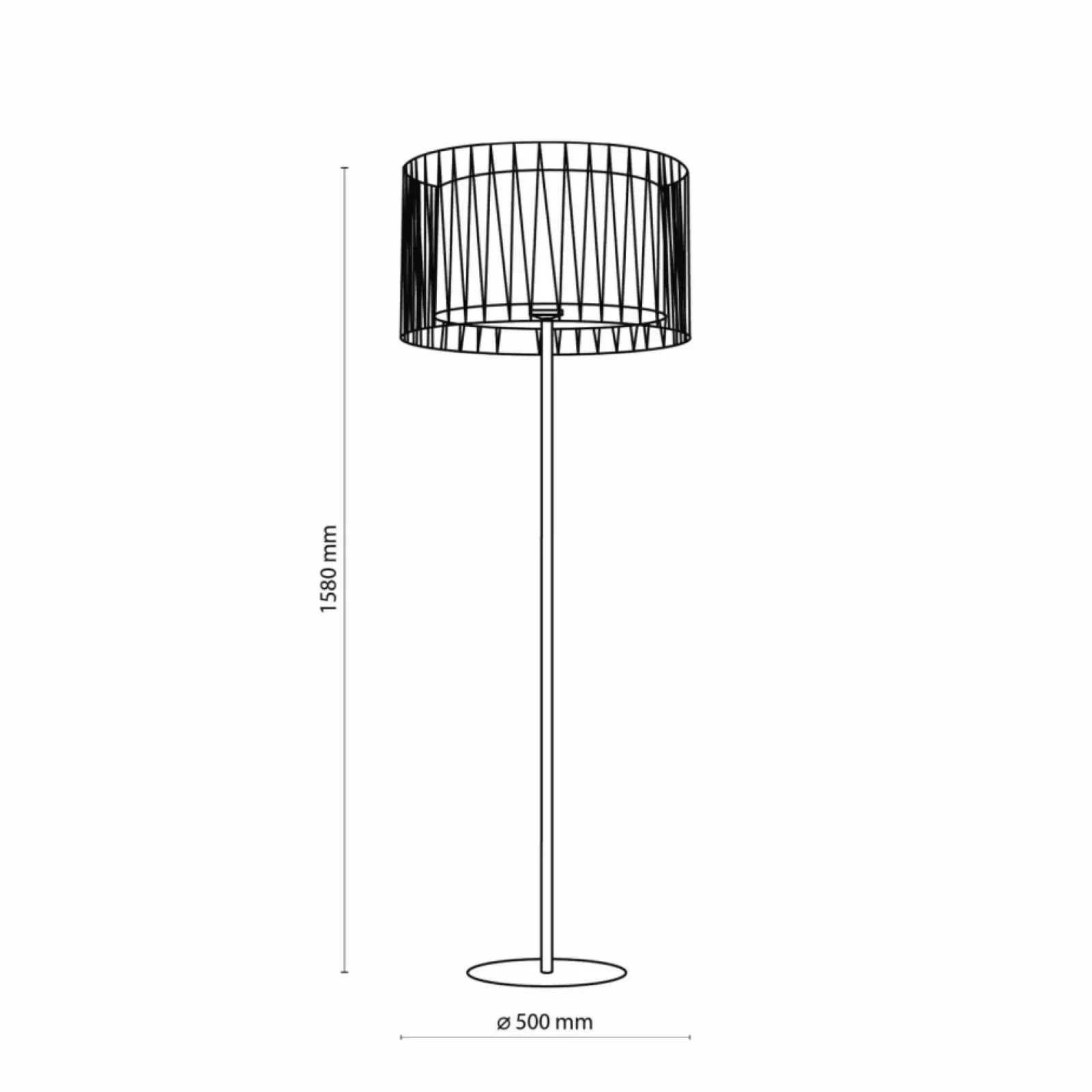 Sklep Kaja Klasyczna lampa podłogowa, styl rustykalny TK 5890 HARMONY | Kaja* Lampy Podłogowe Z Abażurem|Tradycyjne Lampy Podłogowe