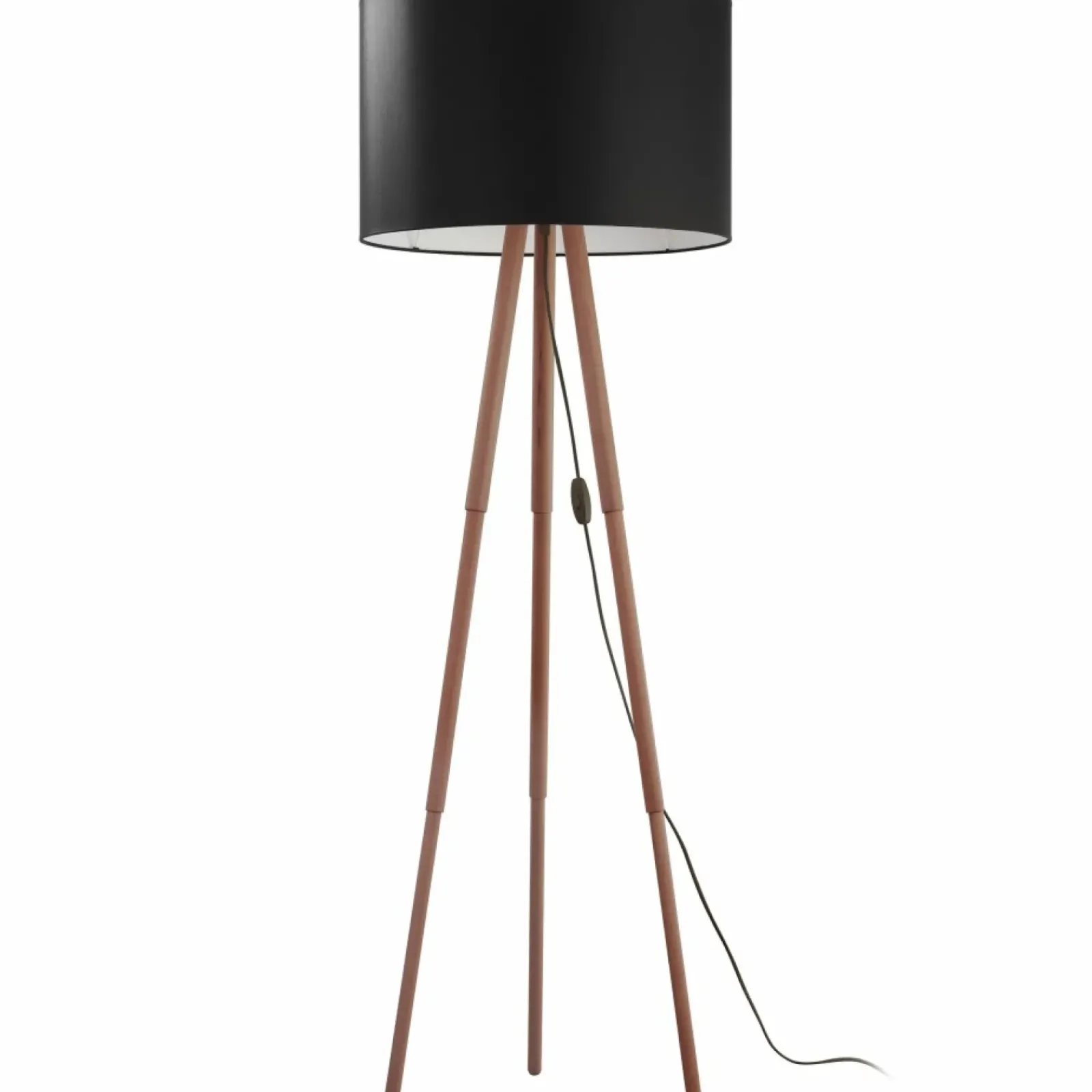 Sklep Kaja Klasyczna lampa stojąca drewniany trójnóg TK 5286 TOKYO | Kaja* Lampy Podłogowe Z Abażurem