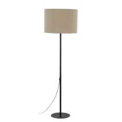 Sklep Kaja Klasyczna lampa stojąca z jutowym abażurem TK 16012 EARTH | Kaja* Lampy Podłogowe Z Abażurem|Tradycyjne Lampy Podłogowe