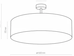 Sklep Kaja Klasyczna lampa stojąca z białym abażurem TK 4242 RONDO | Kaja Best