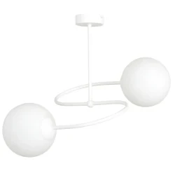 Sklep Kaja Klasyczna lampa sufitowa z kulistymi kloszami 734/2W | Kaja biały Clearance