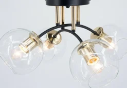 Sklep Kaja Klasyczna lampa sufitowa do salonu 8084/4 BL TR ELBA | Kaja Online