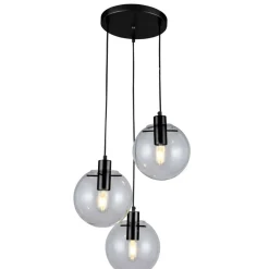 Sklep Kaja Klasyczna lampa wisząca do salonu LP-004/3P BK PUERTO | Kaja Cheap