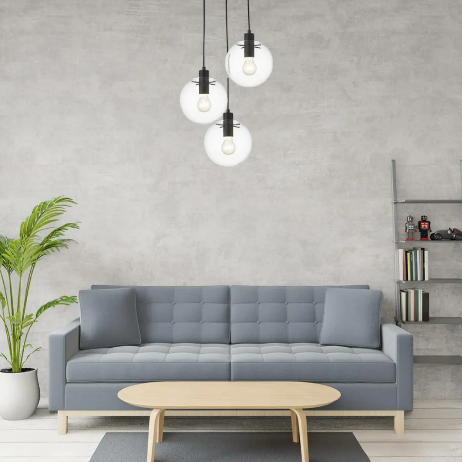 Sklep Kaja Klasyczna lampa wisząca do salonu LP-004/3P BK PUERTO | Kaja Cheap