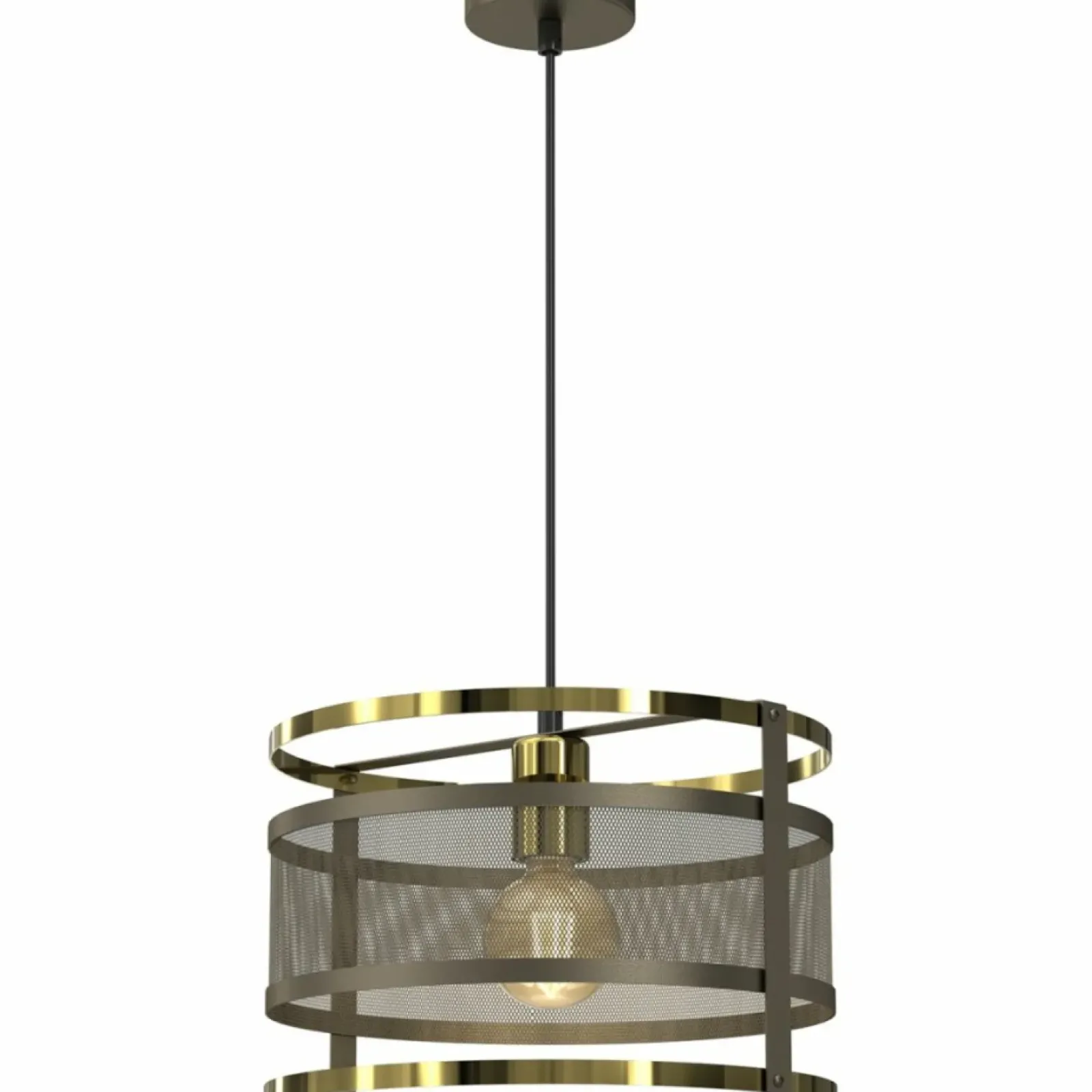 Sklep Kaja Klasyczna lampa wisząca, ozdobny, metalowy abażur LX 4408 RIM | Kaja Shop