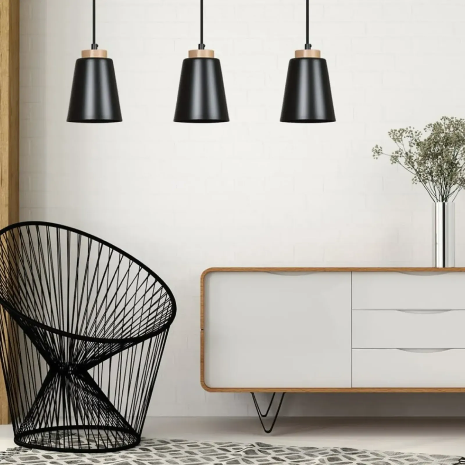 Sklep Kaja Klasyczna lampa wisząca w czarnym kolorze 442/1 | Kaja Oświetlenie Best Sale
