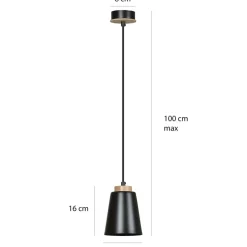 Sklep Kaja Klasyczna lampa wisząca w czarnym kolorze 442/1 | Kaja Oświetlenie Best Sale