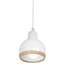 Sklep Kaja Klasyczna lampa wisząca w m kolorze MLP7043 z serii OVAL | Kaja Oświetlenie biały Discount