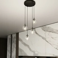 Sklep Kaja Klasyczna lampa wisząca z kulistymi kloszami 711/4PREM | Kaja Discount