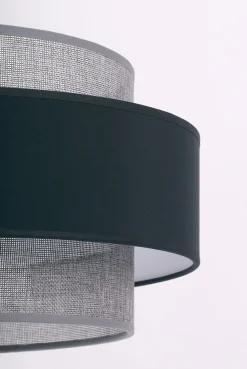 Sklep Kaja Klasyczna lampa wisząca z podwójnym abażurem K-5171 z serii ETELA* Żyrandole Z Abażurem|Żyrandole Z Abażurami