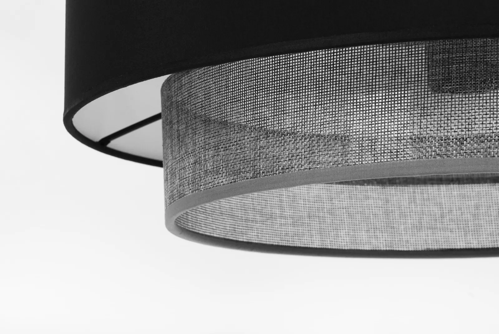Sklep Kaja Klasyczna lampa wisząca z podwójnym abażurem K-5171 z serii ETELA* Żyrandole Z Abażurem|Żyrandole Z Abażurami