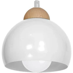 Sklep Kaja Klasyczna lampa wisząca z drewnianym elementem MLP6440 z serii DAMA | Kaja Oświe Online