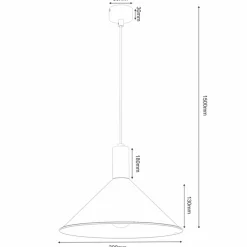 Sklep Kaja Klasyczna lampa wisząca ze stożkowym abażurem ANT 5004 z serii ERTO P Discount