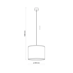 Sklep Kaja Klasyczna lampa wisząca ze słomkowym abażurem TK 4730 z serii LIBERIA Store