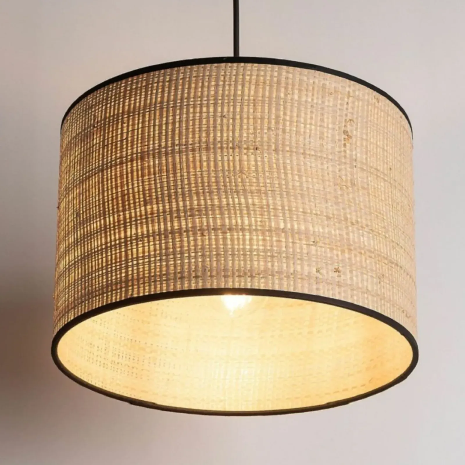 Sklep Kaja Klasyczna lampa wisząca ze słomkowym abażurem TK 4730 z serii LIBERIA Store