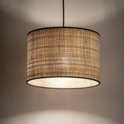 Sklep Kaja Klasyczna lampa wisząca ze słomkowym abażurem TK 4730 z serii LIBERIA Store