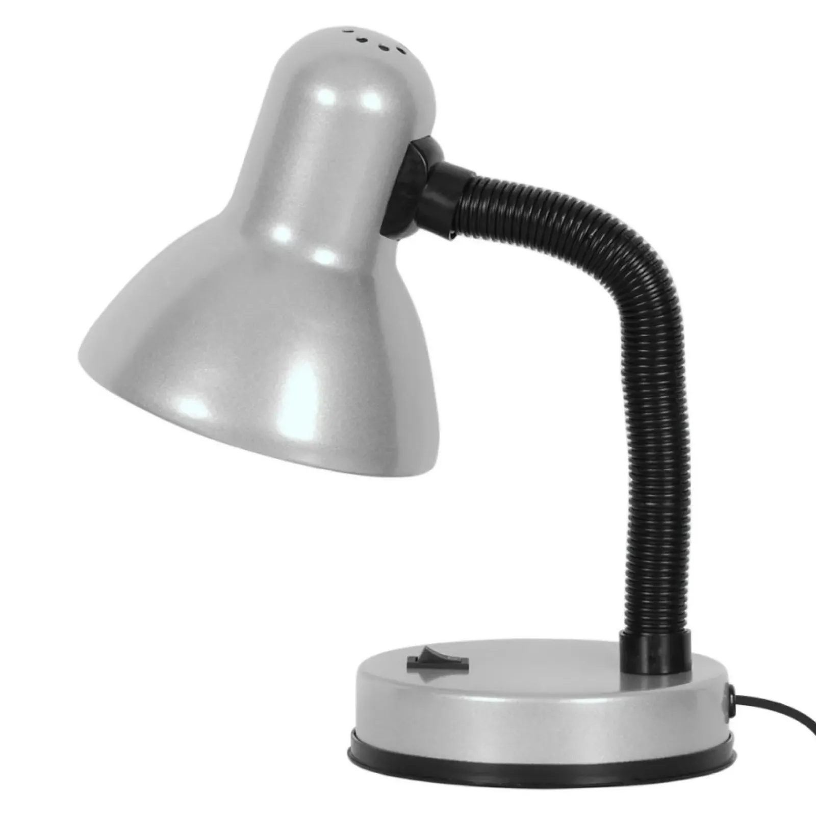 Sklep Kaja Klasyczna lampka biurkowa K-MT-203 SREBRNA CARIBA | Kaja Oświetlenie* Lampki Biurkowe|Lampki Szkolne