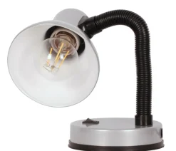 Sklep Kaja Klasyczna lampka biurkowa K-MT-203 SREBRNA CARIBA | Kaja Oświetlenie* Lampki Biurkowe|Lampki Szkolne
