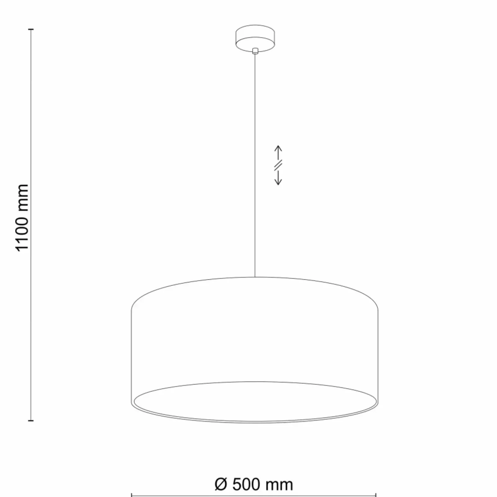 Sklep Kaja Klasyczna, regulowana lampa wisząca z abażurem TK 4654 z serii EARTH Best Sale