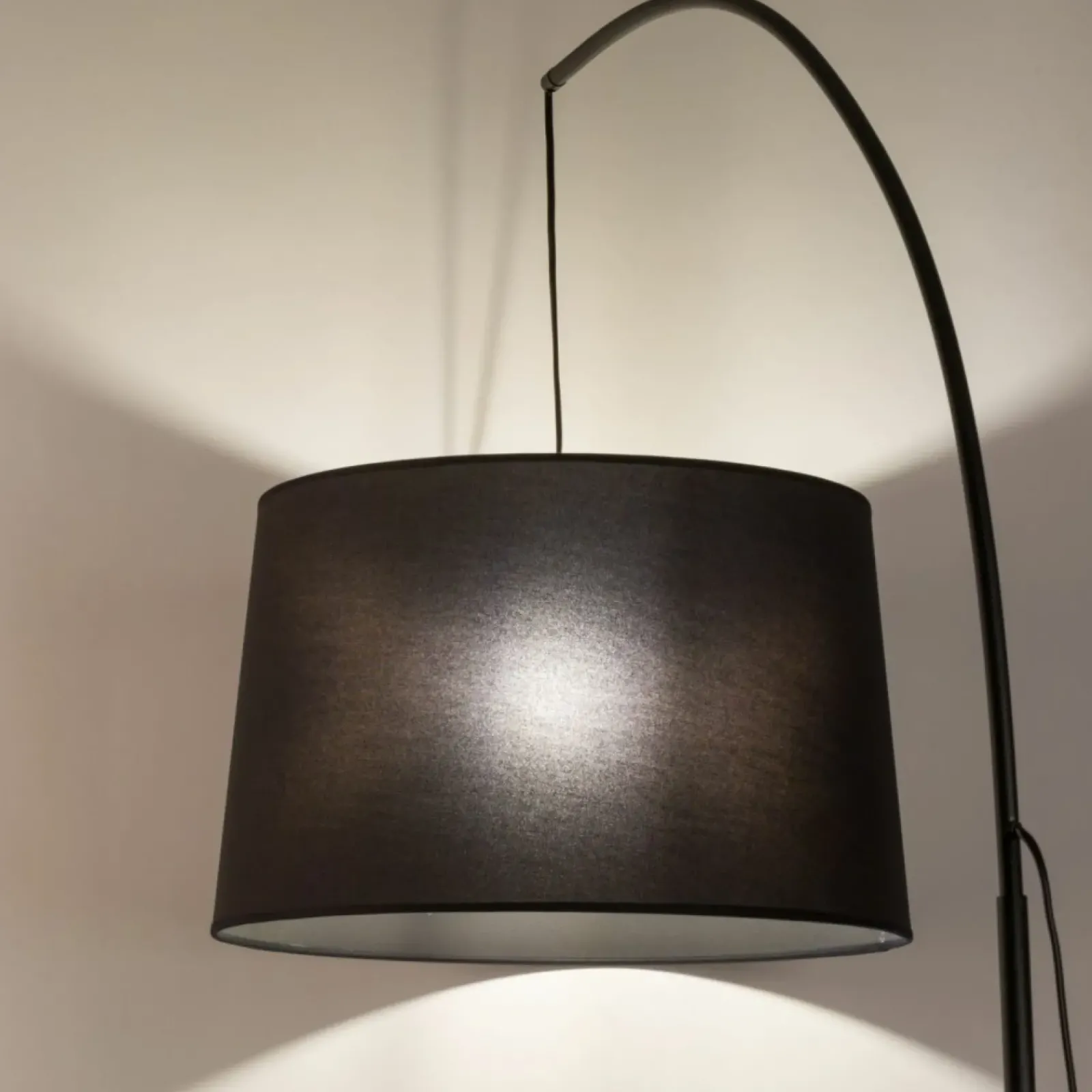 Sklep Kaja Klasyczna, łukowa lampa stojąca z abażurem TK 5417 ORTA | Kaja* Lampy Podłogowe Z Abażurem|Tradycyjne Lampy Podłogowe