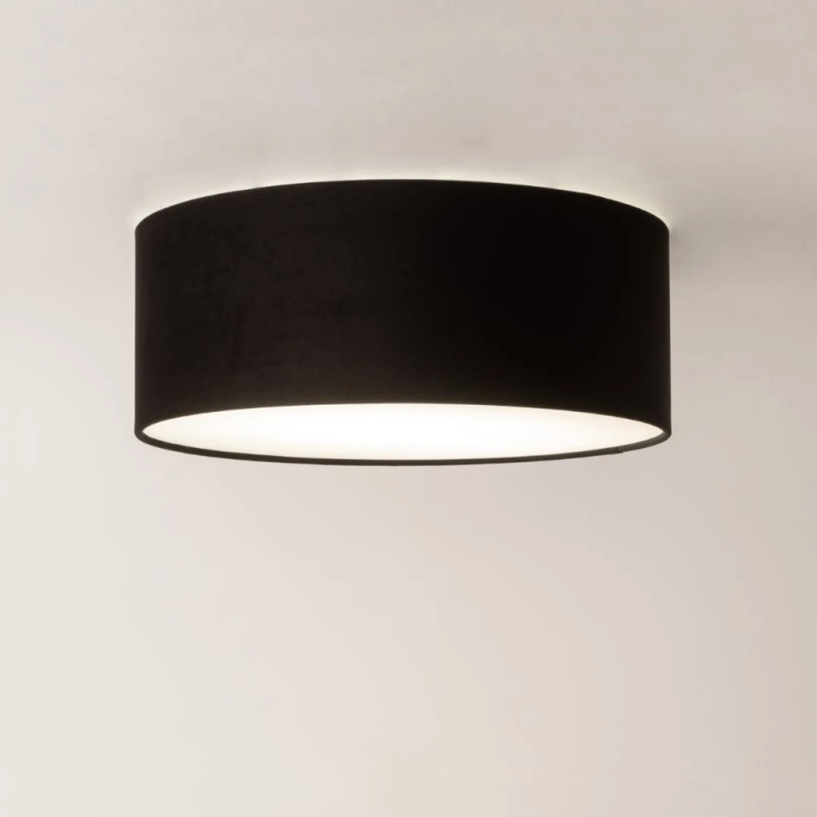 Sklep Kaja Klasyczny, czarny, zabudowany plafon ⌀40cm SIG 40648 SOFT | Kaja* Plafony Klasyczne|Plafony Nowoczesne