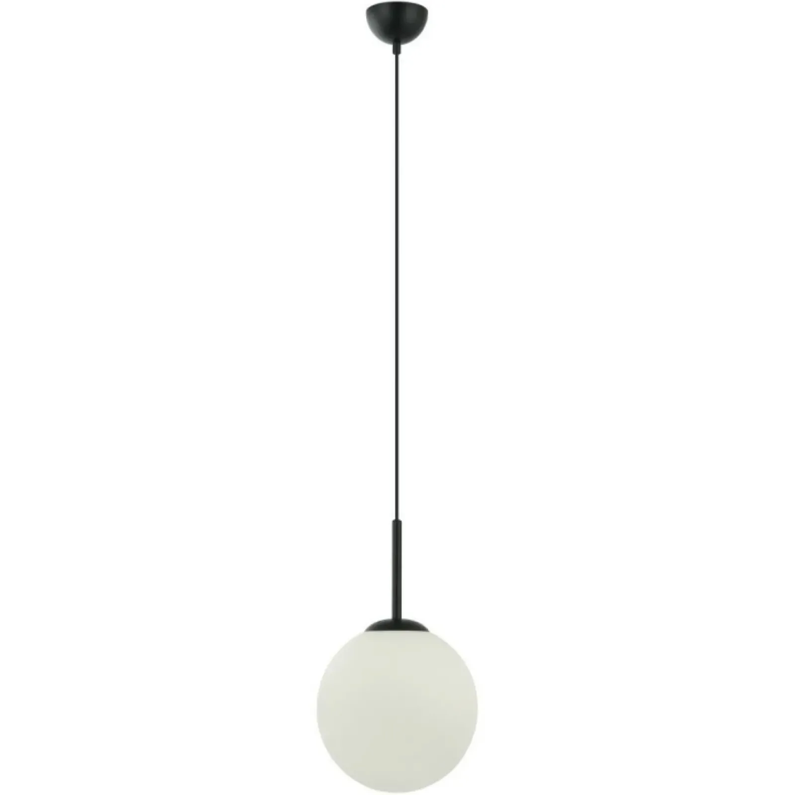 Sklep Kaja Klasyczny zwis z mlecznym kloszem ⌀25cm PND-5578-1M-BK z serii DEORE Store