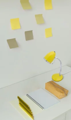 Sklep Kaja Kolorowa lampka biurkowa do nauki K-MT-200 ŻÓŁTY KAJTEK | Kaja* Lampki Biurkowe|Lampki Szkolne