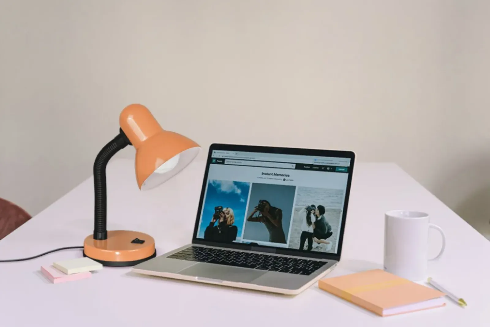 Sklep Kaja Kolorowa lampka dla ucznia K-MT-203 POMARAŃCZOWY CARIBA | Kaja* Lampki Biurkowe|Lampki Szkolne