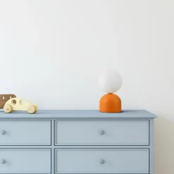 Sklep Kaja Kolorowa lampka do pokoju dziecięcego TK 16041 MIKI ORANGE | Kaja* Nowoczesne Lampki Stołowe