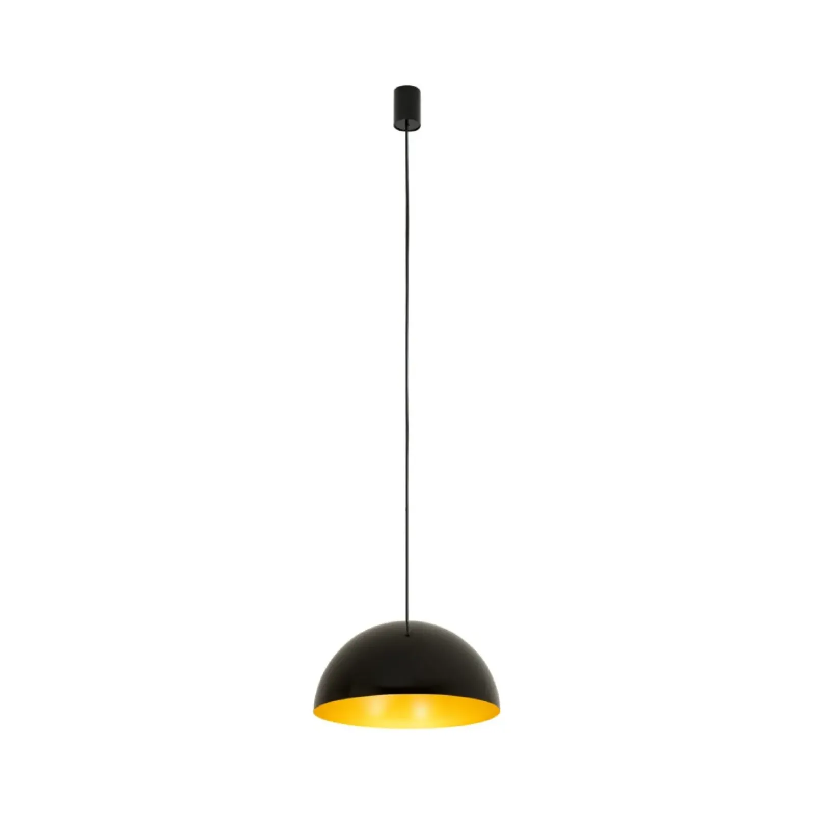 Sklep Kaja Kopułowa, czarno-złota lampa wisząca ⌀33cm 10694 HEMISPHERE | Kaja Discount