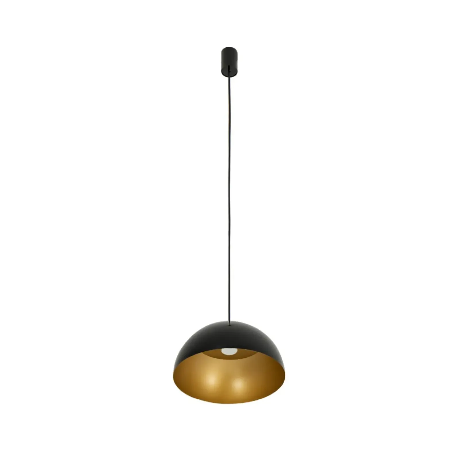 Sklep Kaja Kopułowa, czarno-złota lampa wisząca ⌀33cm 10694 HEMISPHERE | Kaja Discount