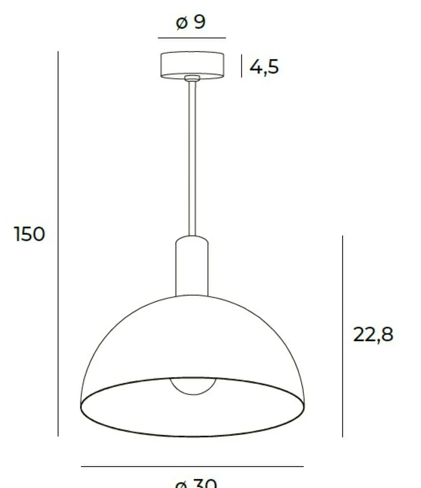Sklep Kaja Kopułowa lampa wisząca do jadalni i kuchni MX P0473 LUISANT | Kaja New