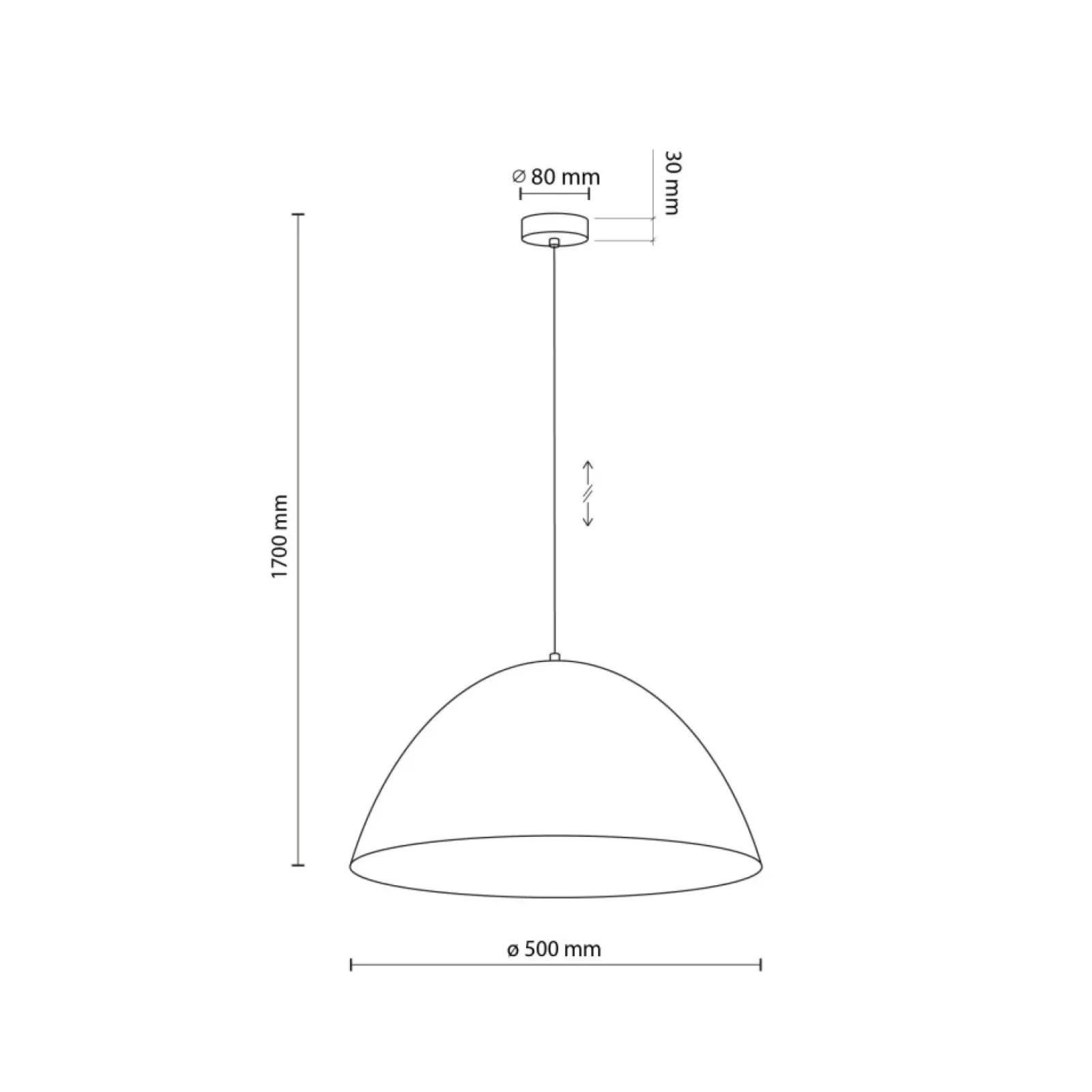 Sklep Kaja Kopułowa lampa wisząca do kuchni TK 10264 FARO OCHRA | Kaja Discount