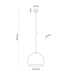 Sklep Kaja Kopułowa lampa wisząca do sypialni TK 10175 ZOE BRICK | Kaja Flash Sale