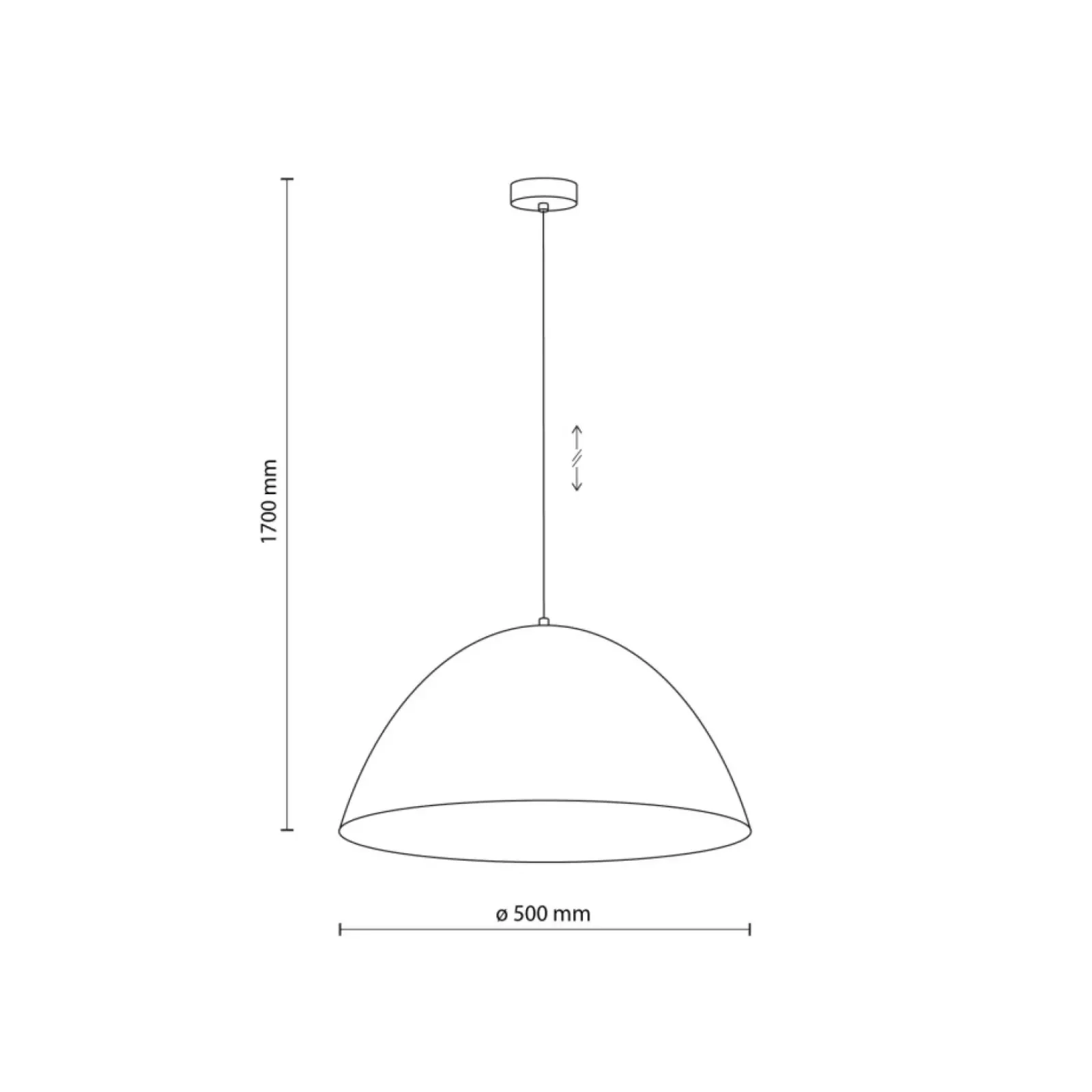 Sklep Kaja Kopułowa lampa wisząca w kolorze beżowym TK 5900 FARO | Kaja Best