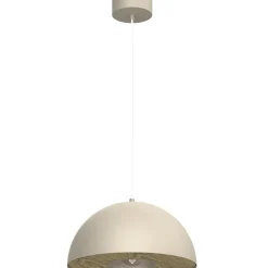 Sklep Kaja Kopułowa lampa wisząca z drewnem ⌀35m LX 4536 ELGUND | Kaja Shop