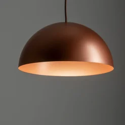 Sklep Kaja Kopułowa lampa wisząca z regulowaną długością 10617 HEMISPHERE | Kaja satynowamiedź Best Sale