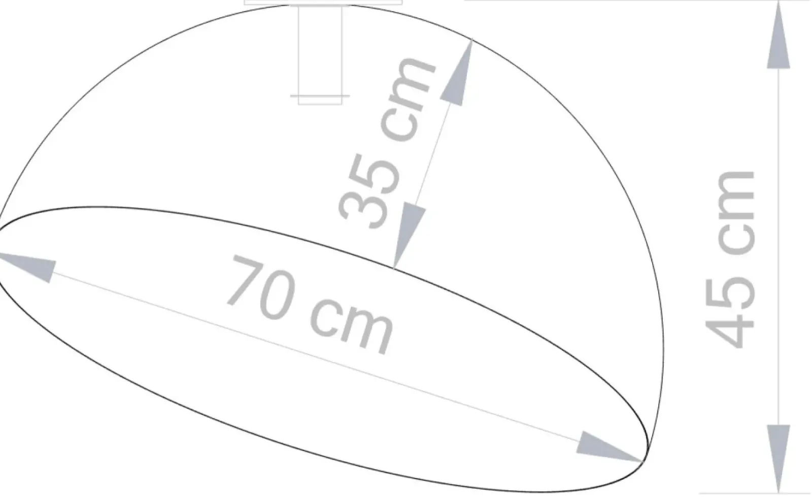 Sklep Kaja Kopułowy plafon do nowoczesnego wnętrza SIG 32460 - SFERA 70 B/MIEDŹ Online