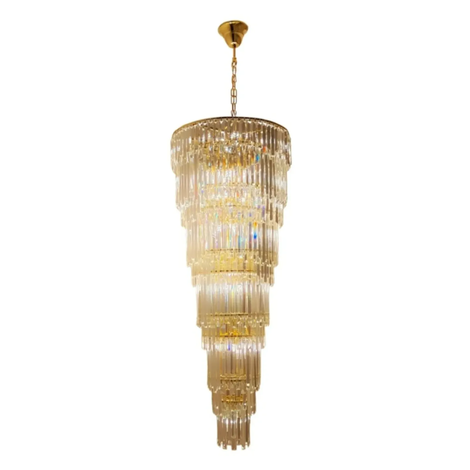 Sklep Kaja Królewska, kryształowa lampa wisząca ZM 19002/40-GLD LUXE | Kaja Outlet