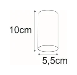Sklep Kaja Krótka oprawa punktowa, tuba GU10 20cm K-4821 ADRIA | Kaja Oświetlenie* Spoty - Tuby I Boxy