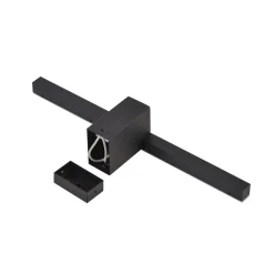 Sklep Kaja Krótki kinkiet LED nad lustro w łazience LP-778/1W M BK z serii NEVADA* Lampy Led