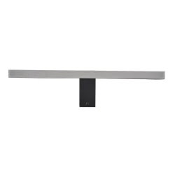 Sklep Kaja Krótki kinkiet LED nad lustro w łazience LP-778/1W M BK z serii NEVADA* Lampy Led