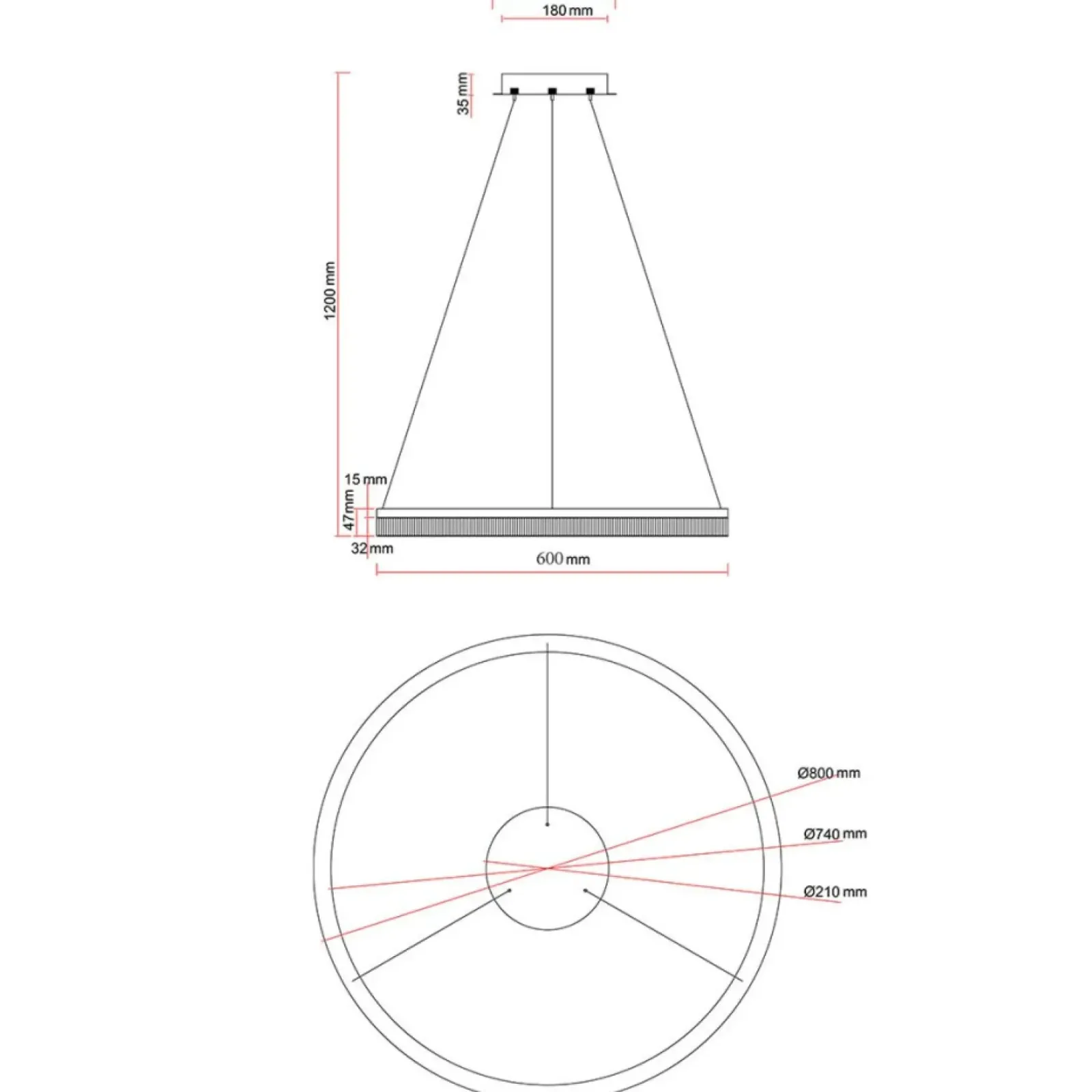Sklep Kaja Kryształowa lampa ⌀60cm LP-033/1P S GD CRISTAL TRIANGLE MIDWAY | Kaja Online