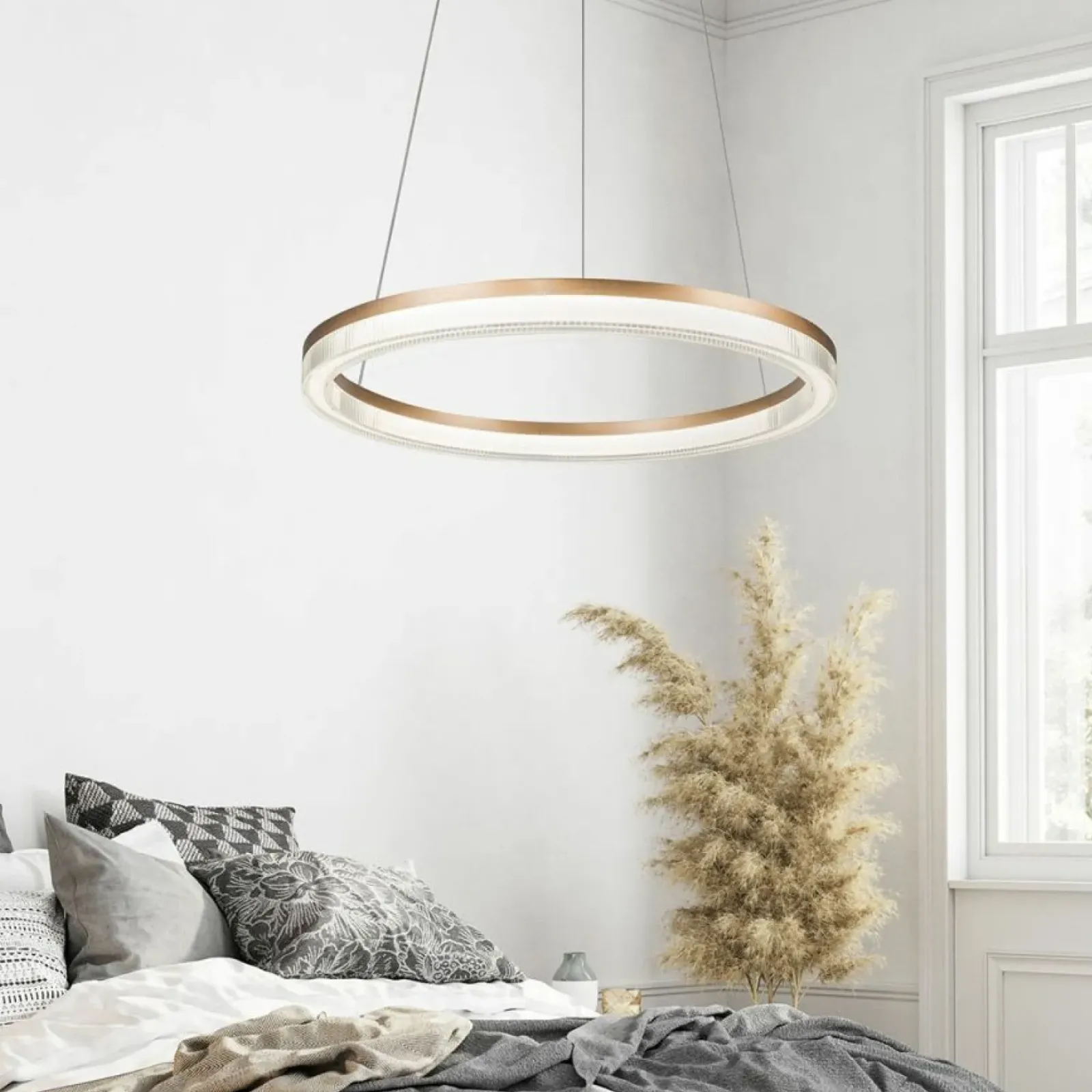 Sklep Kaja Kryształowa lampa ⌀60cm LP-033/1P S GD CRISTAL TRIANGLE MIDWAY | Kaja Online